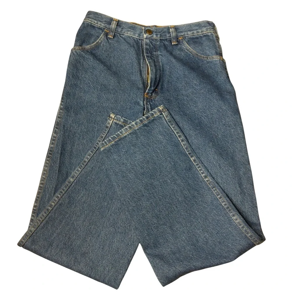 Rustler Boys Regular Fit Straight Leg Jeans Medium Wash Blue Denim Size 16 Reg